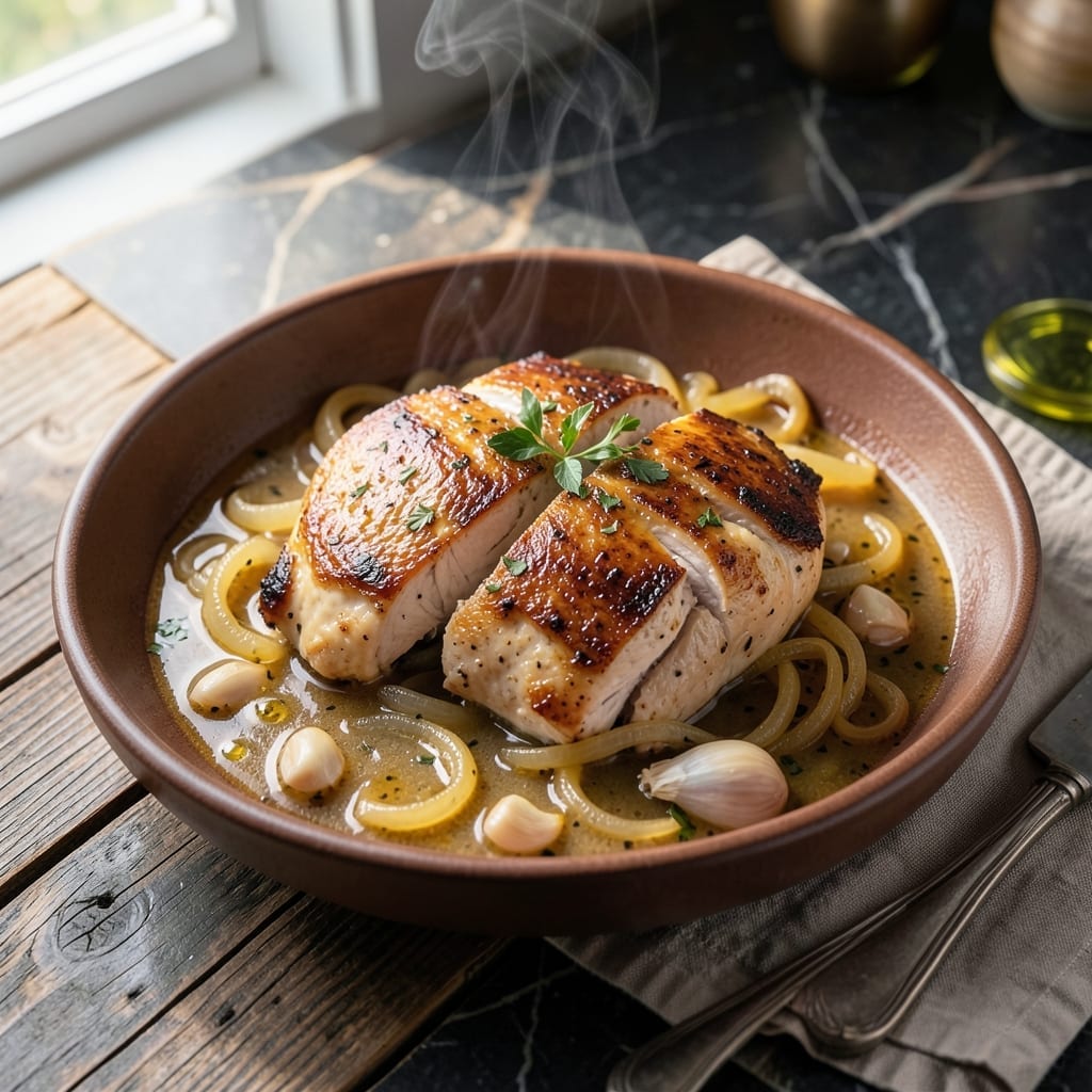 Chicken and Onion Crock Pot Recipe: Set-It-and-Forget-It Savory Meal