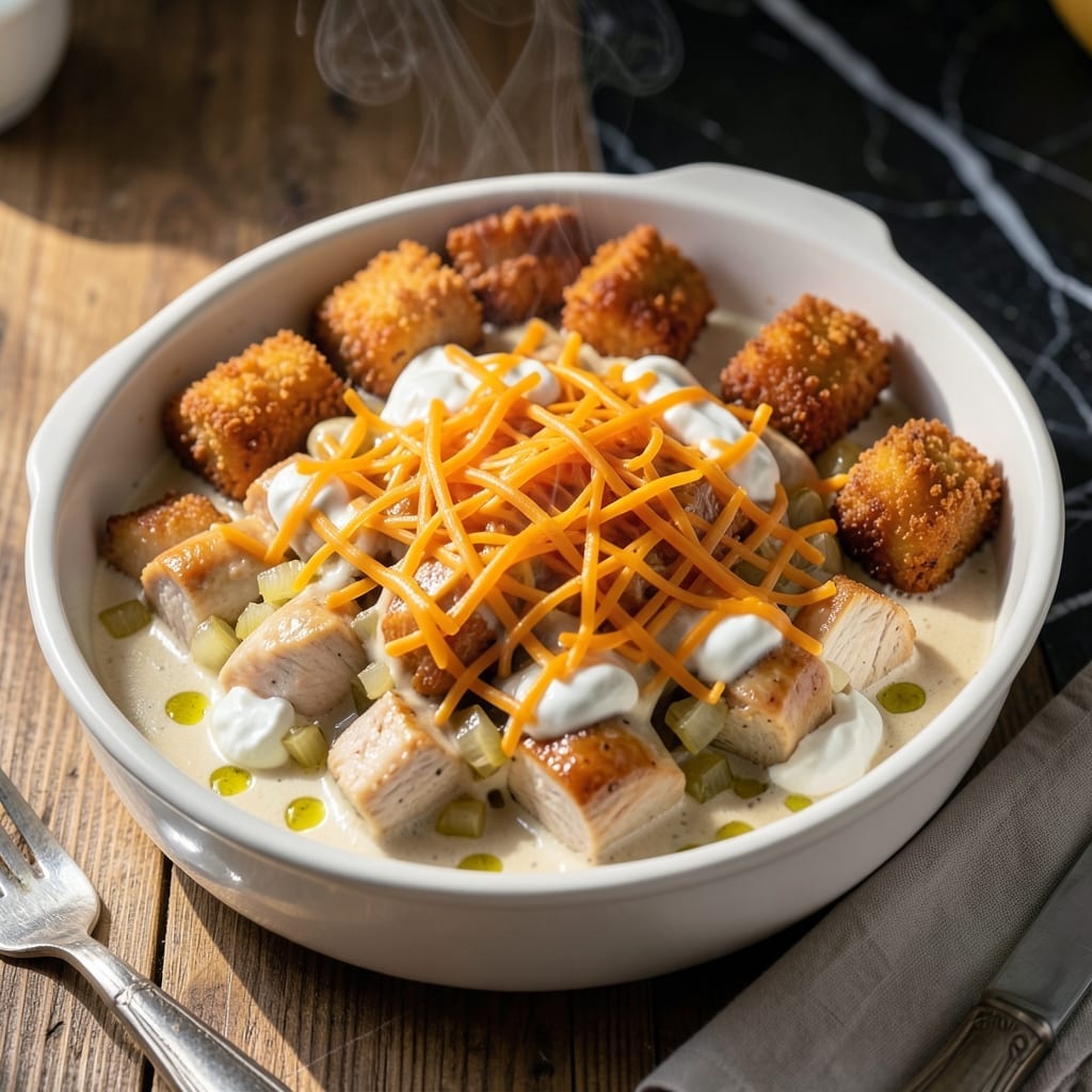 Chicken Pot Tot Hotdish Recipe: Midwestern Casserole Classic