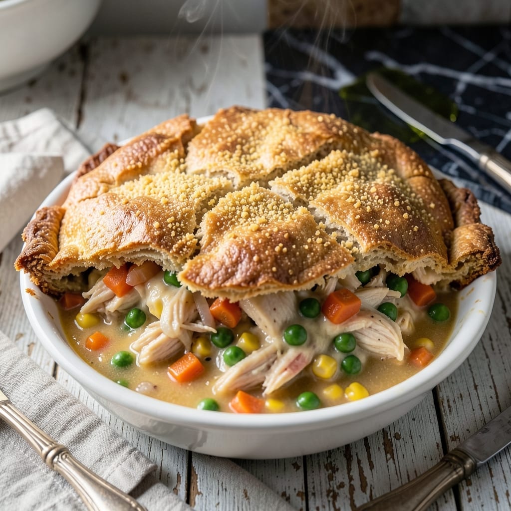 Jiffy Mix Pot Pie Recipe: Quick Comfort With Flaky Biscuit Topping