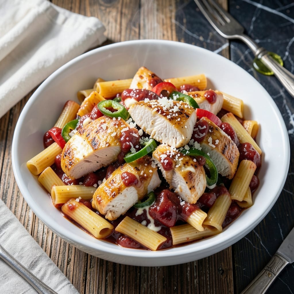 Chicken Riggies Crock Pot Recipe: Utica-Style Creamy Rigatoni with Peppers