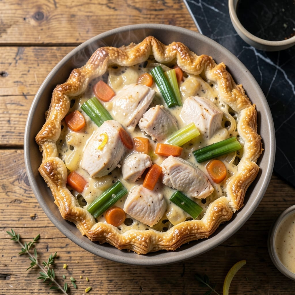Double Chicken Pot Pie Recipe: Extra Meaty Flaky Crust Delight