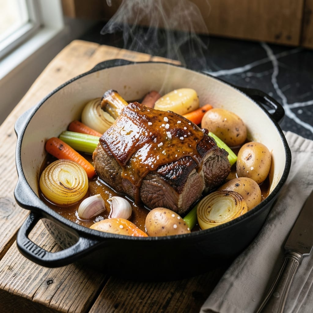 Beef Chuck Arm Pot Roast Recipe: Dutch Oven Braised With Root Vegetables