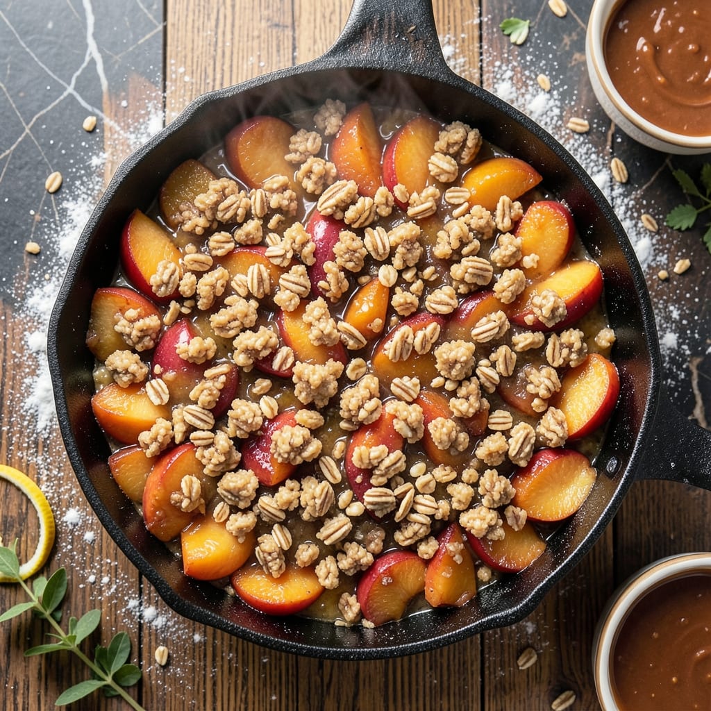 1-1-1 Peach Cobbler Recipe: Juicy Peaches in Buttery Streusel Bliss
