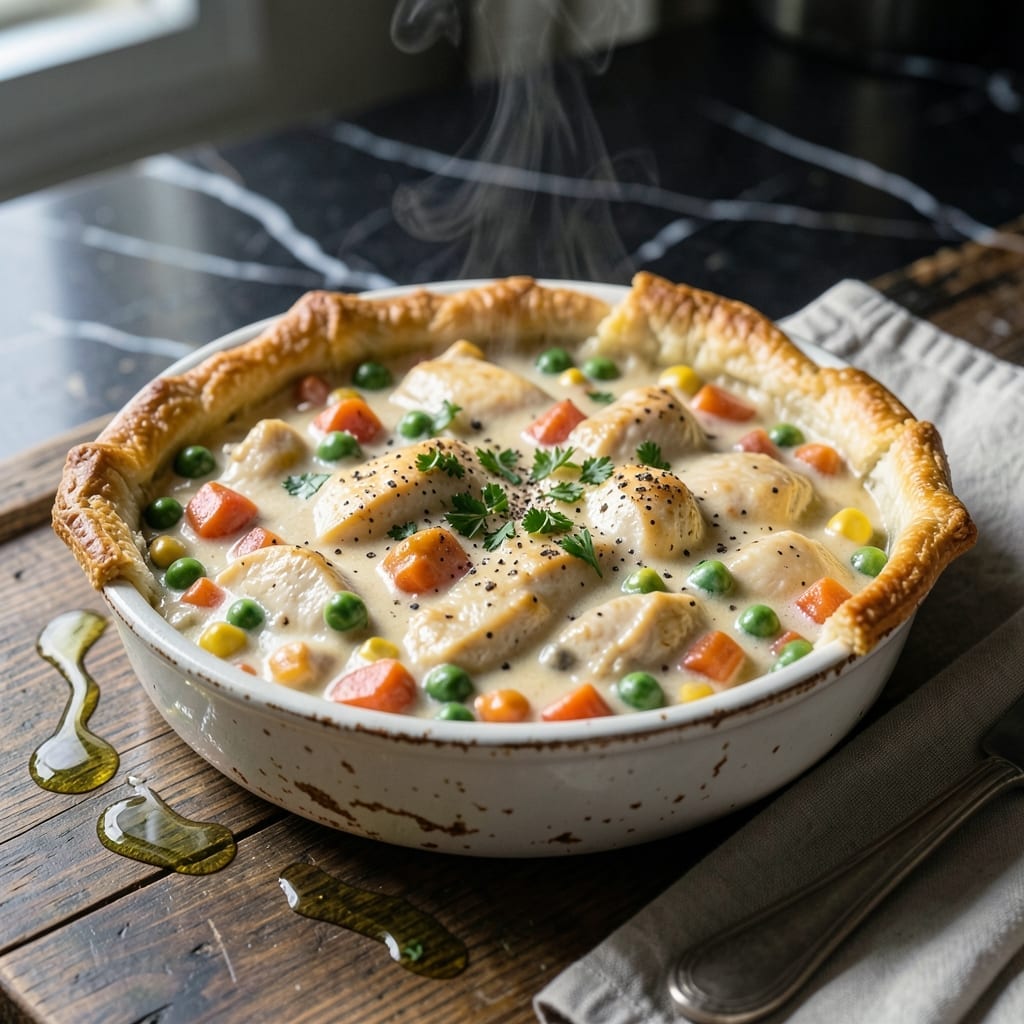 Country Crock Chicken Pot Pie Recipe: Flaky Crust Over Herb-Infused Filling