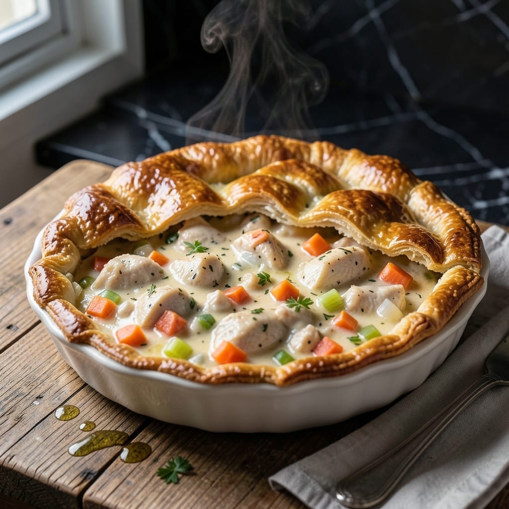 Good Housekeeping Chicken Pot Pie Recipe: Flaky Crust Over Savory Stew Good Housekeeping Chicken Pot Pie Recipe: Flaky Crust Over Savory Stew