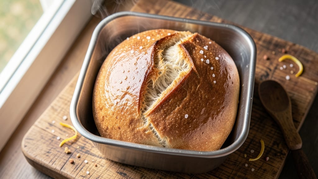 4-Ingredient Bread Machine Recipe: Hands-Off Artisan Loaf in Minutes