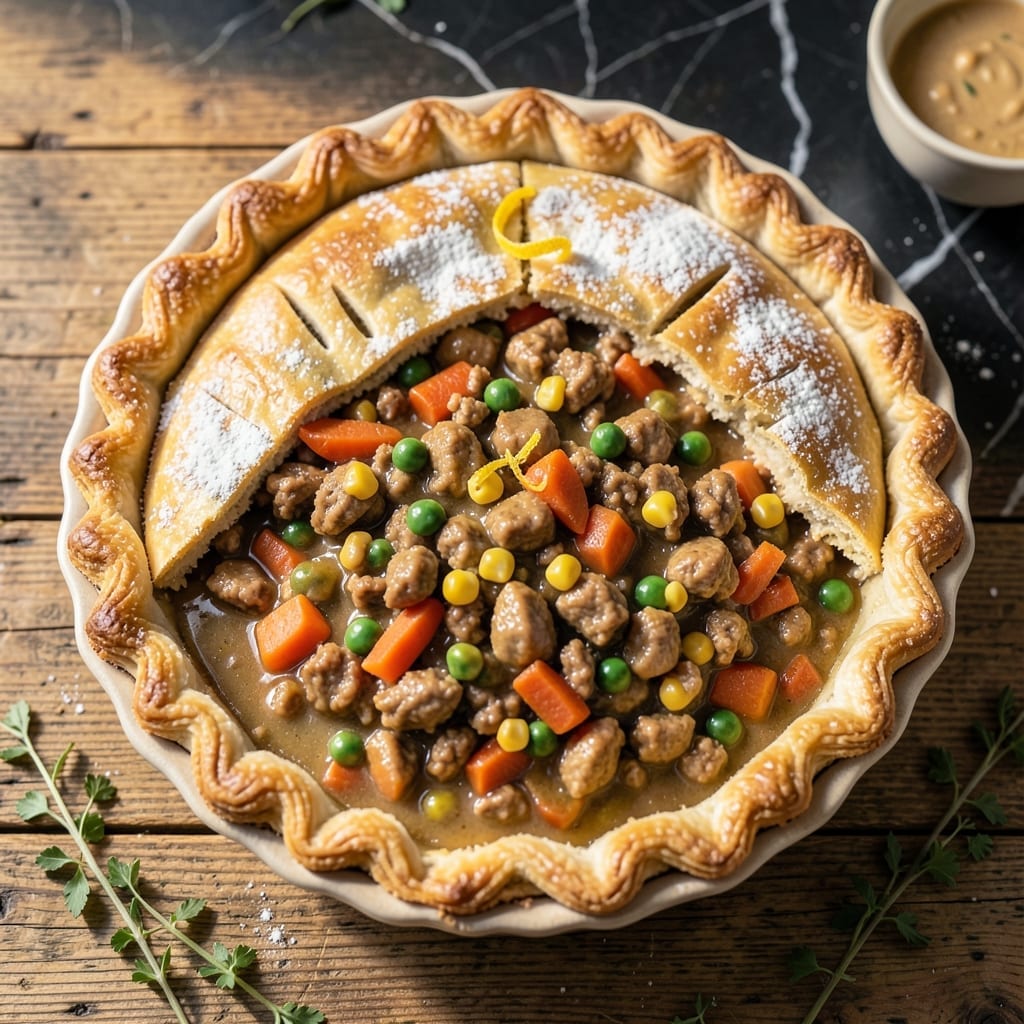 Dairy Free Turkey Pot Pie Recipe: Flaky Crust With Herb-Infused Filling