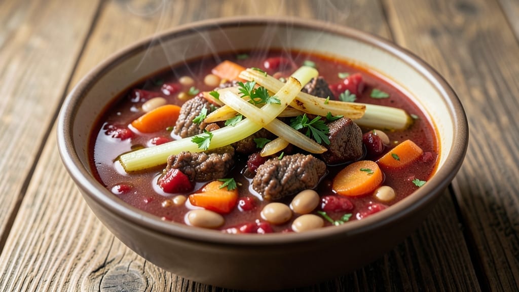 30 Minute Hamburger Minestrone Soup Recipe: Hearty Beef and Bean One-Pot Magic