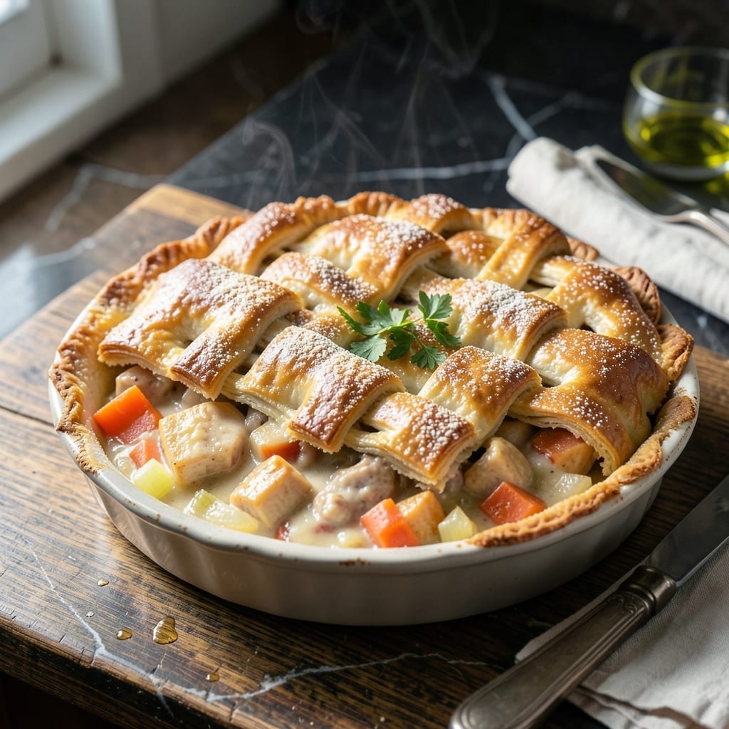 Chicken Pot Pie Recipe: Buttery Layers Hugging a Creamy Herb Filling