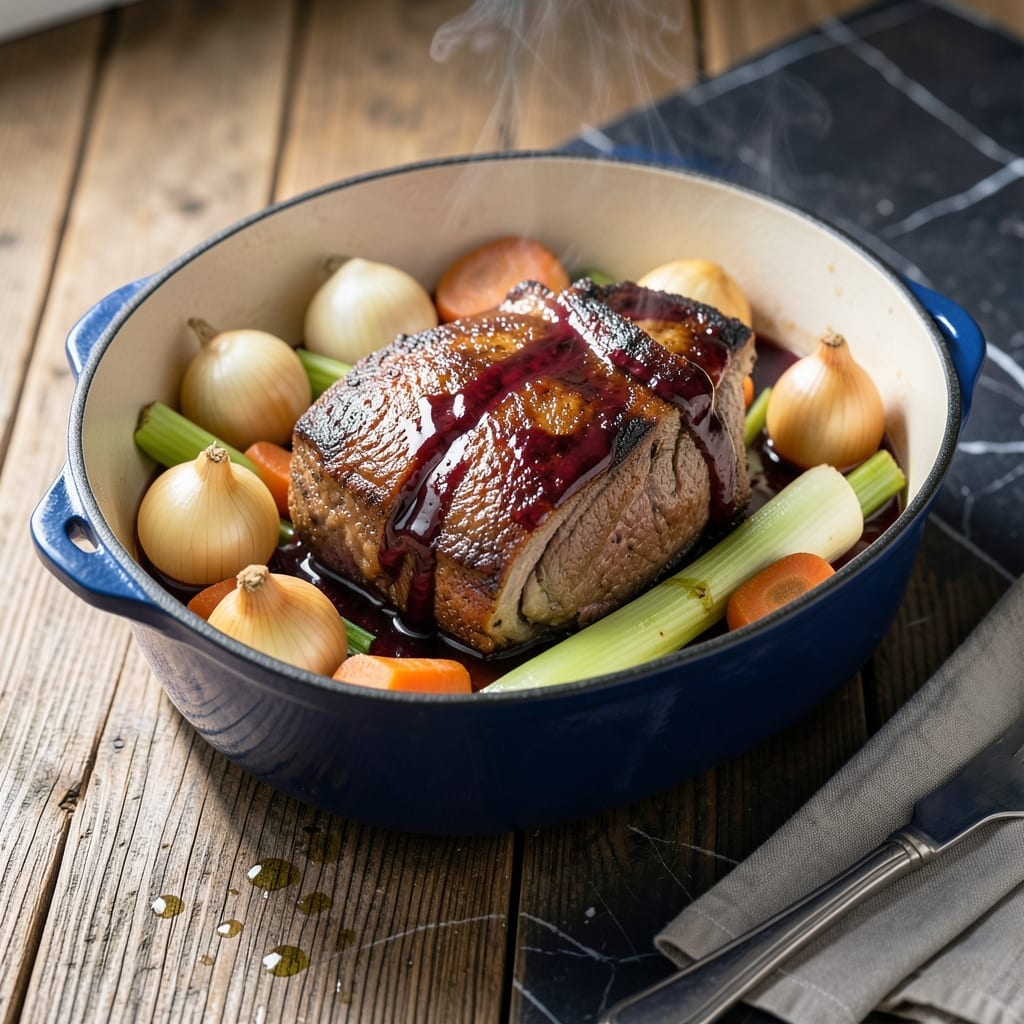 Red Wine Braised Pot Roast Recipe: Deep Flavor and Fork-Tender Beef