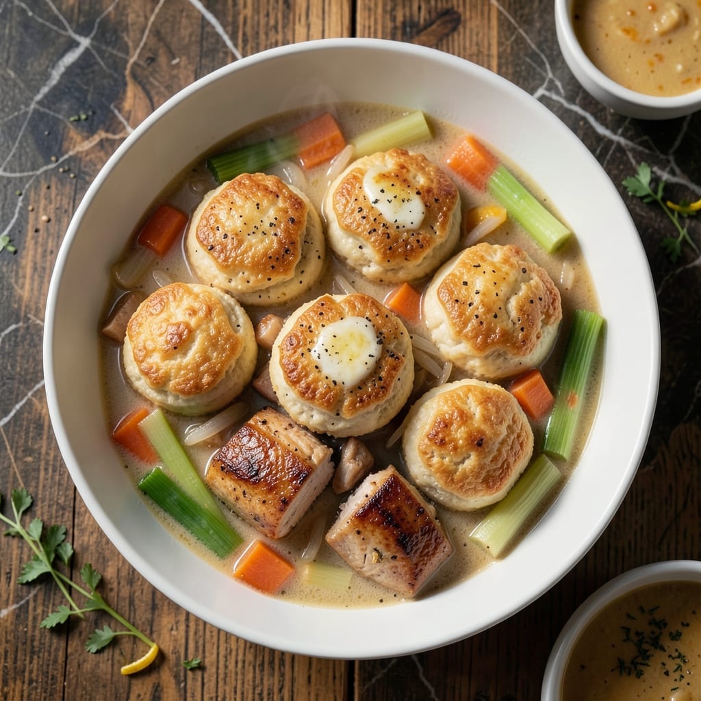 Chicken and Dumpling Crock Pot Recipe With Biscuits: Hands-Off Herb-Infused Comfort