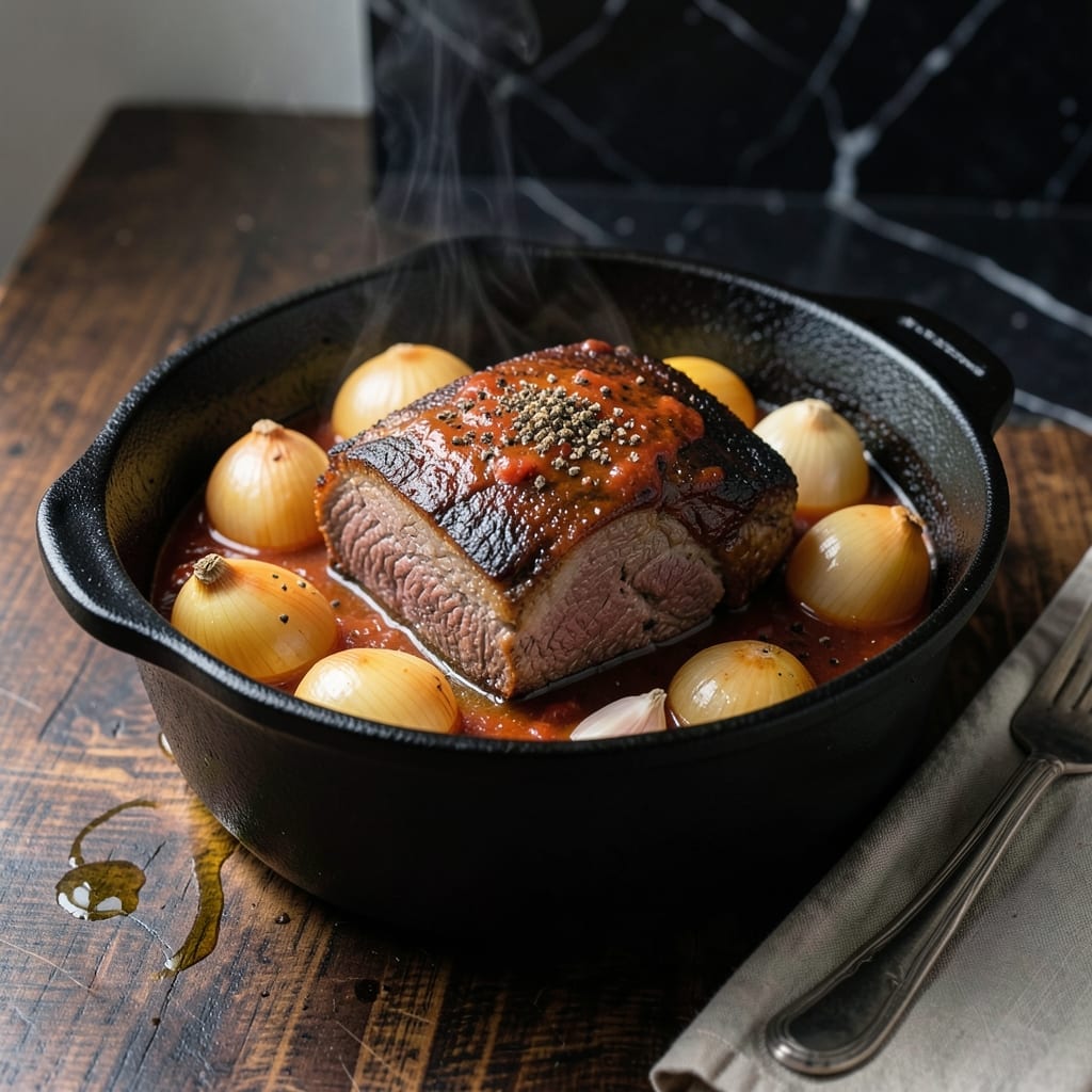 Black Southern Pot Roast Recipe: Smoky Depth With Caramelized Onions