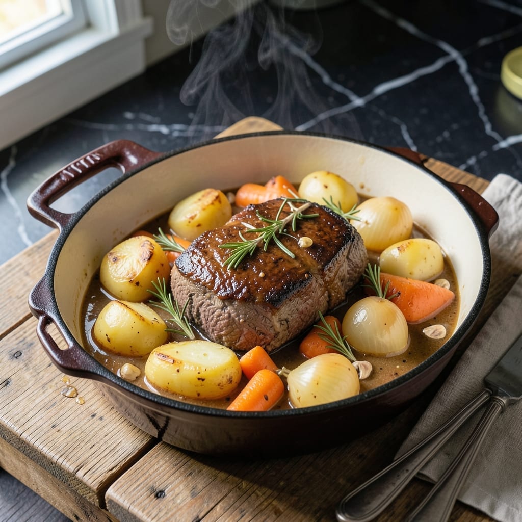 Joanna Gaines' Sunday Pot Roast Recipe: Slow-Cooked Beef With Root Vegetables Joanna Gaines' Sunday Pot Roast Recipe: Slow-Cooked Beef With Root Vegetables