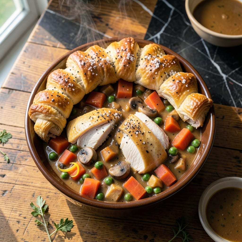 Better Than a Pot Pie Recipe: Flaky Crust With Hearty Creamy Filling