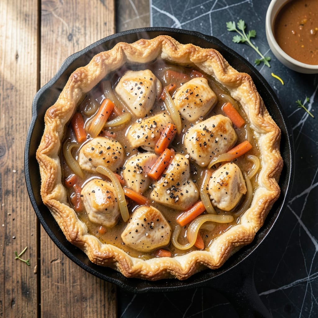 Cast Iron Pot Pie Recipe: Golden Crust Over Savory Fillings