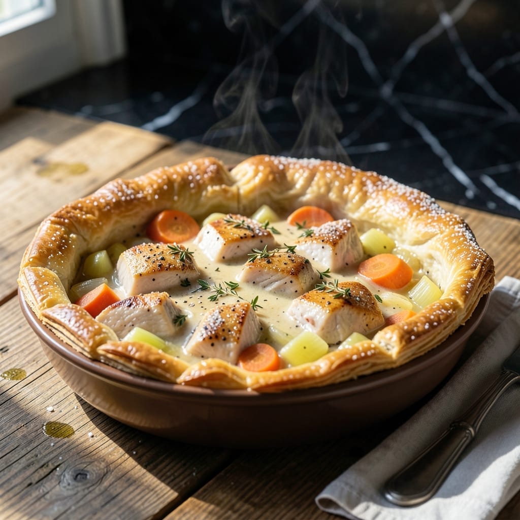 Emeril's Chicken Pot Pie Recipe: Bistro-Style Filling With Flaky Crust
