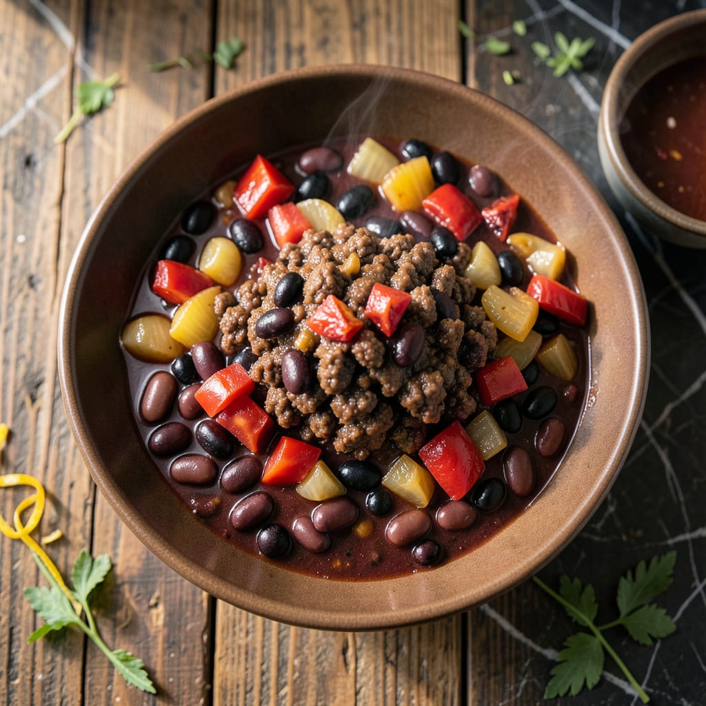 Visual representation of 1 pot chili recipe