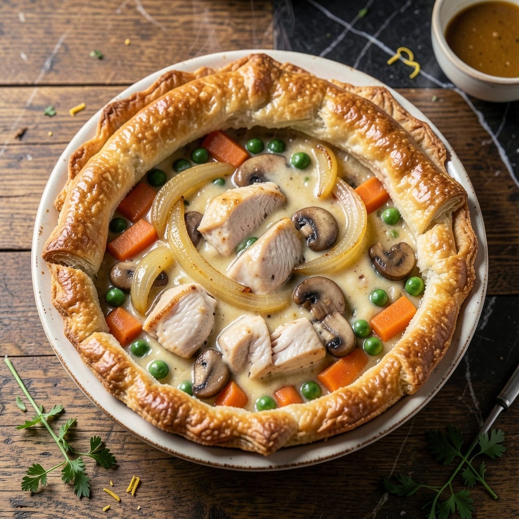 Mom's Chicken Pot Pie Recipe: Homestyle Comfort With Flaky Pastry