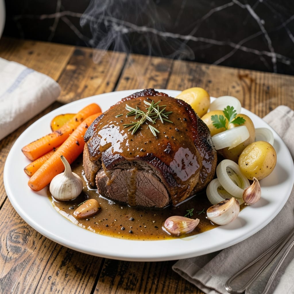 Crock Pot Roast and Gravy Recipe: Hands-Off Sunday Dinner with Rich Gravy