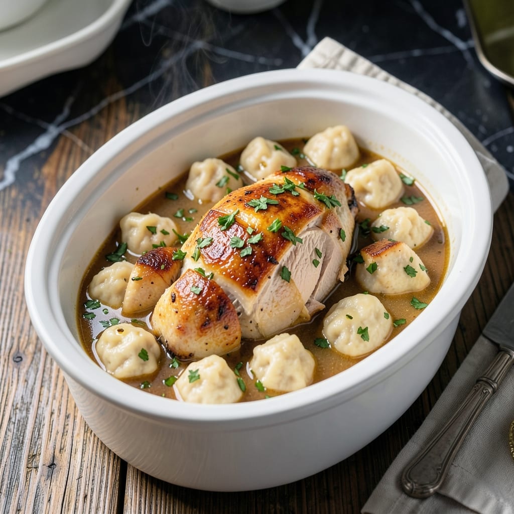 Turkey and Dumplings Crock Pot Recipe: Set-and-Forget Soul-Warming Meal