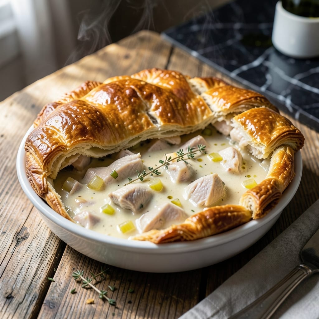 Turkey Pot Pie Recipe Puff Pastry: Lattice-Topped Savory Indulgence