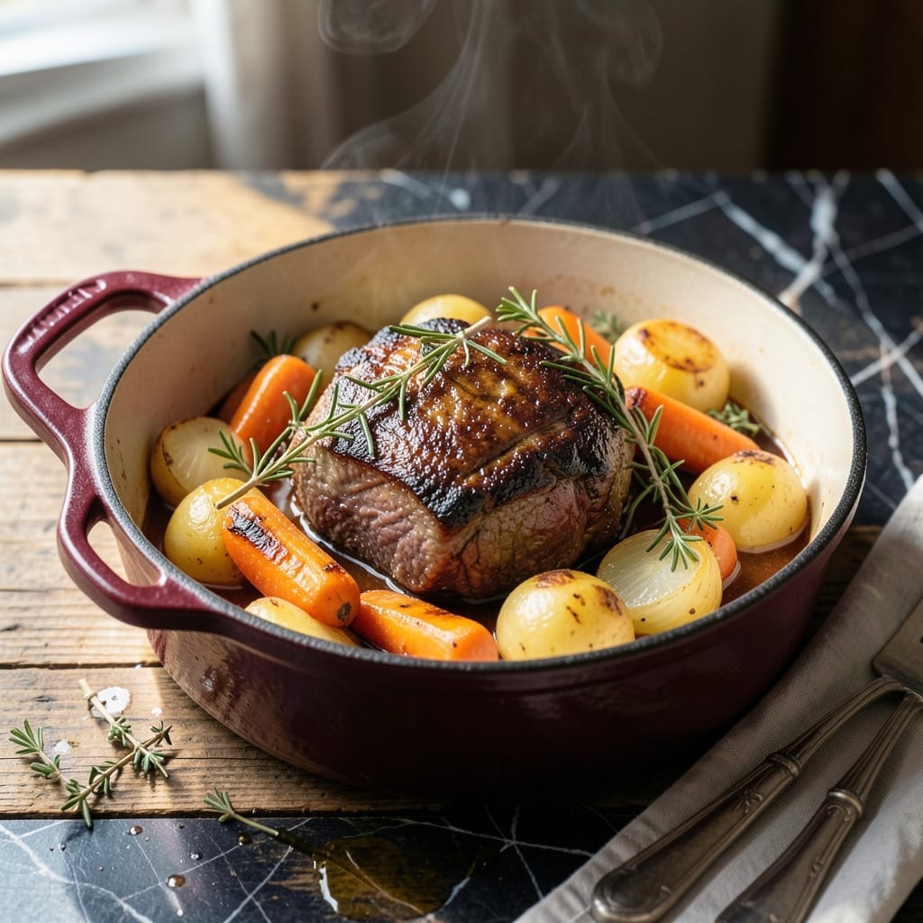 Healthy Pot Roast Recipe Oven: Lean Beef with Herb-Infused Vegetables Healthy Pot Roast Recipe Oven: Lean Beef with Herb-Infused Vegetables