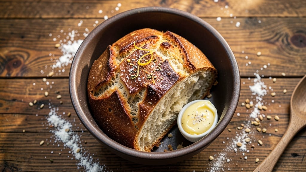2 Cups Flour Bread Recipe: No-Knead Artisan Crust in One Bowl