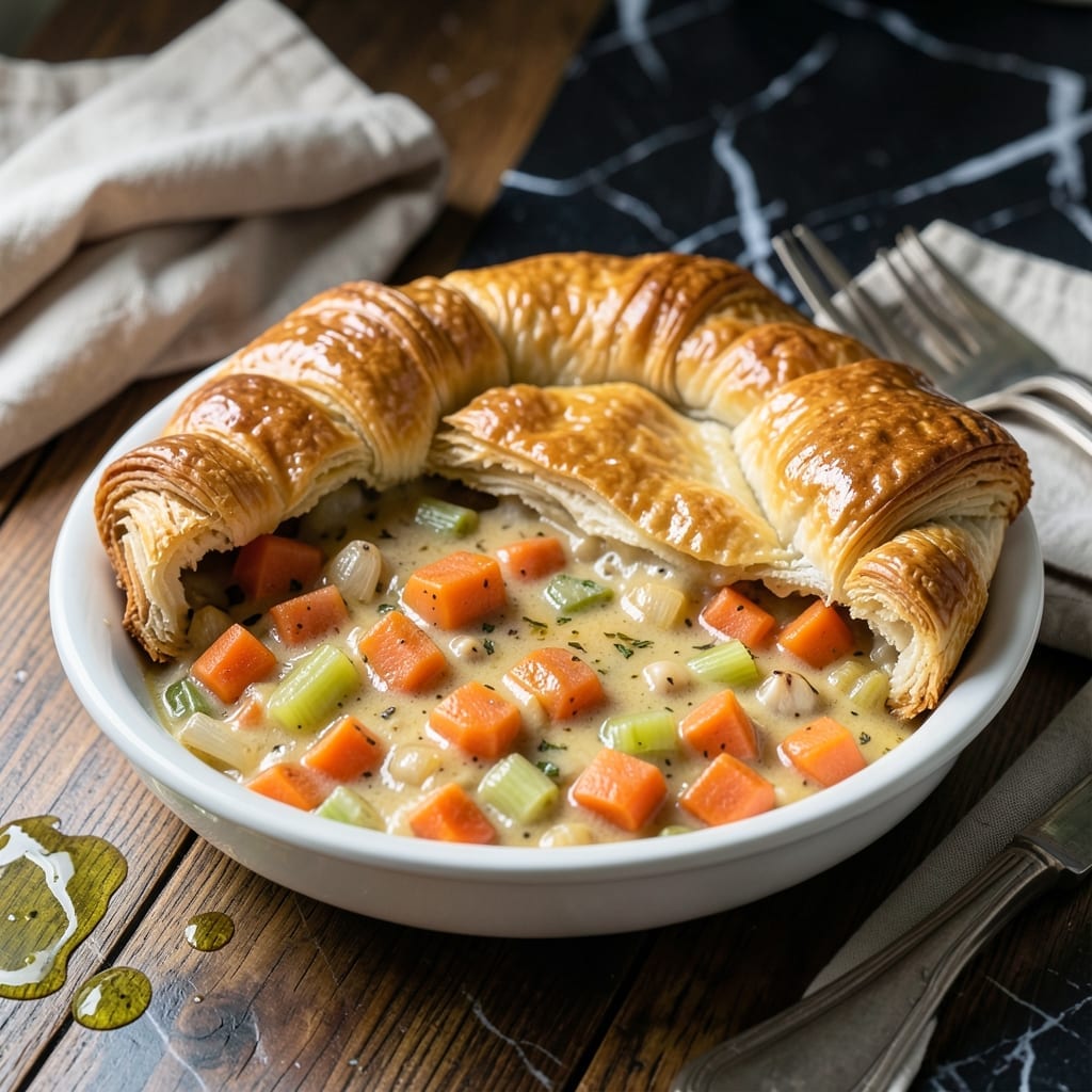 Vegan Thanksgiving Pot Pie Recipe: Golden Crust Over Plant-Based Comfort