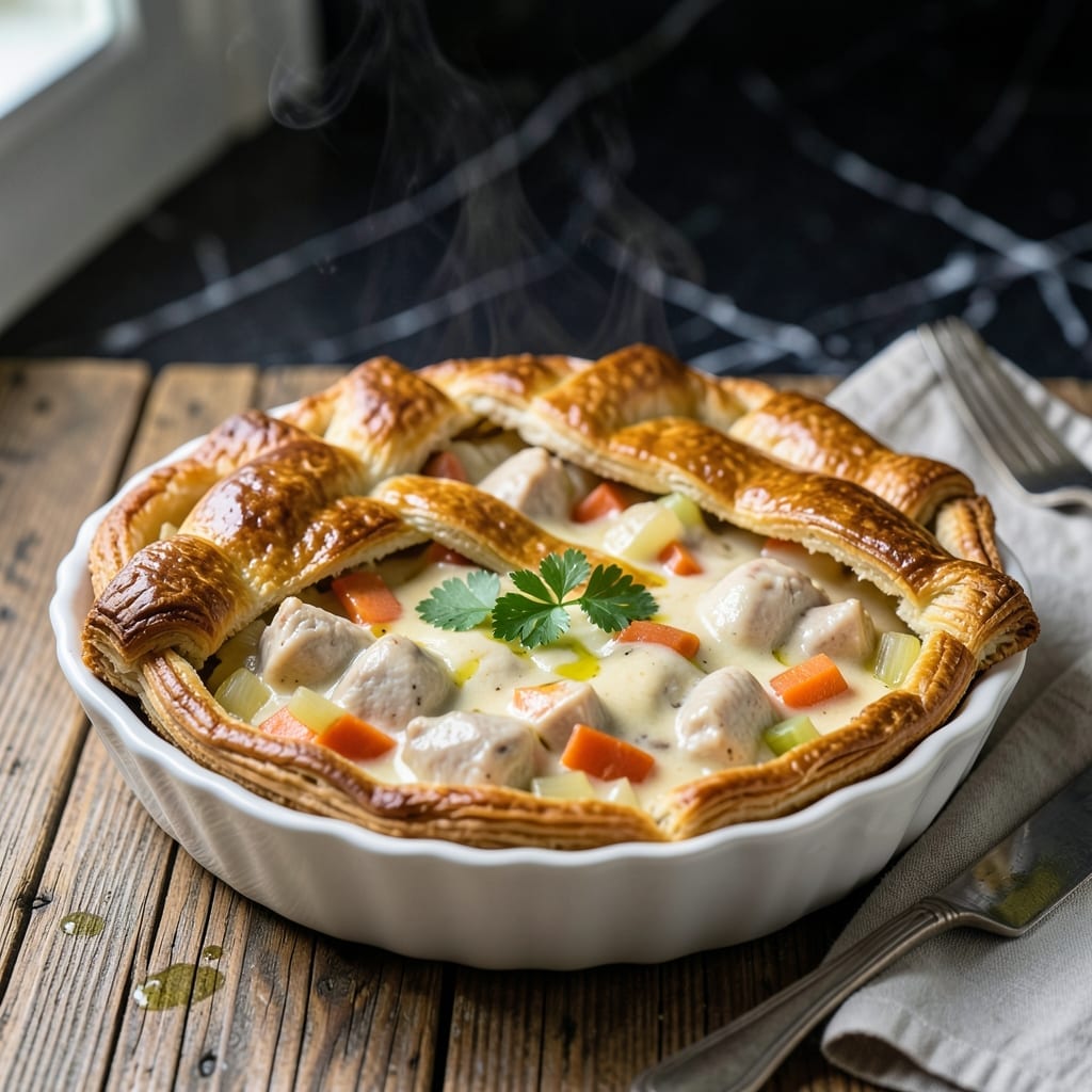 Macy's Chicken Pot Pie Recipe: Golden Crust Hugging Creamy Filling