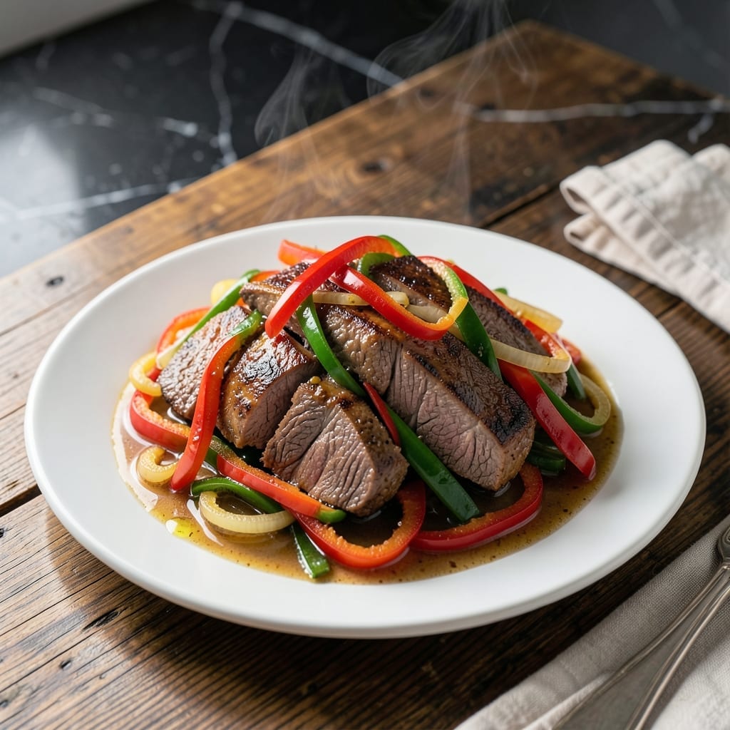 Crock Pot Pepper Steak Recipe Steps: Tender Beef With Bell Pepper Medley Crock Pot Pepper Steak Recipe Steps: Tender Beef With Bell Pepper Medley