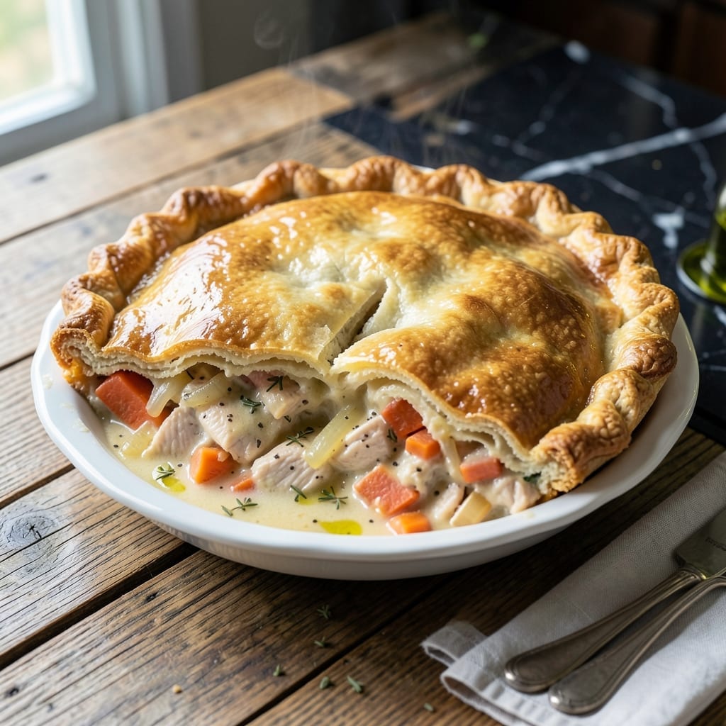 Pillsbury Crust Chicken Pot Pie Recipe: Flaky Layers With Hearty Filling Pillsbury Crust Chicken Pot Pie Recipe: Flaky Layers With Hearty Filling