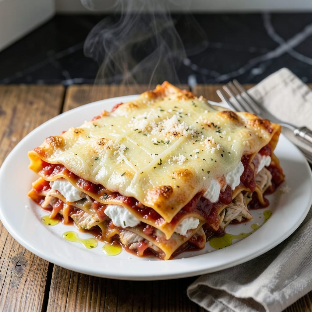 Instant Pot Chicken Lasagna Recipe: Three-Cheese Layers in One Pot Instant Pot Chicken Lasagna Recipe: Three-Cheese Layers in One Pot