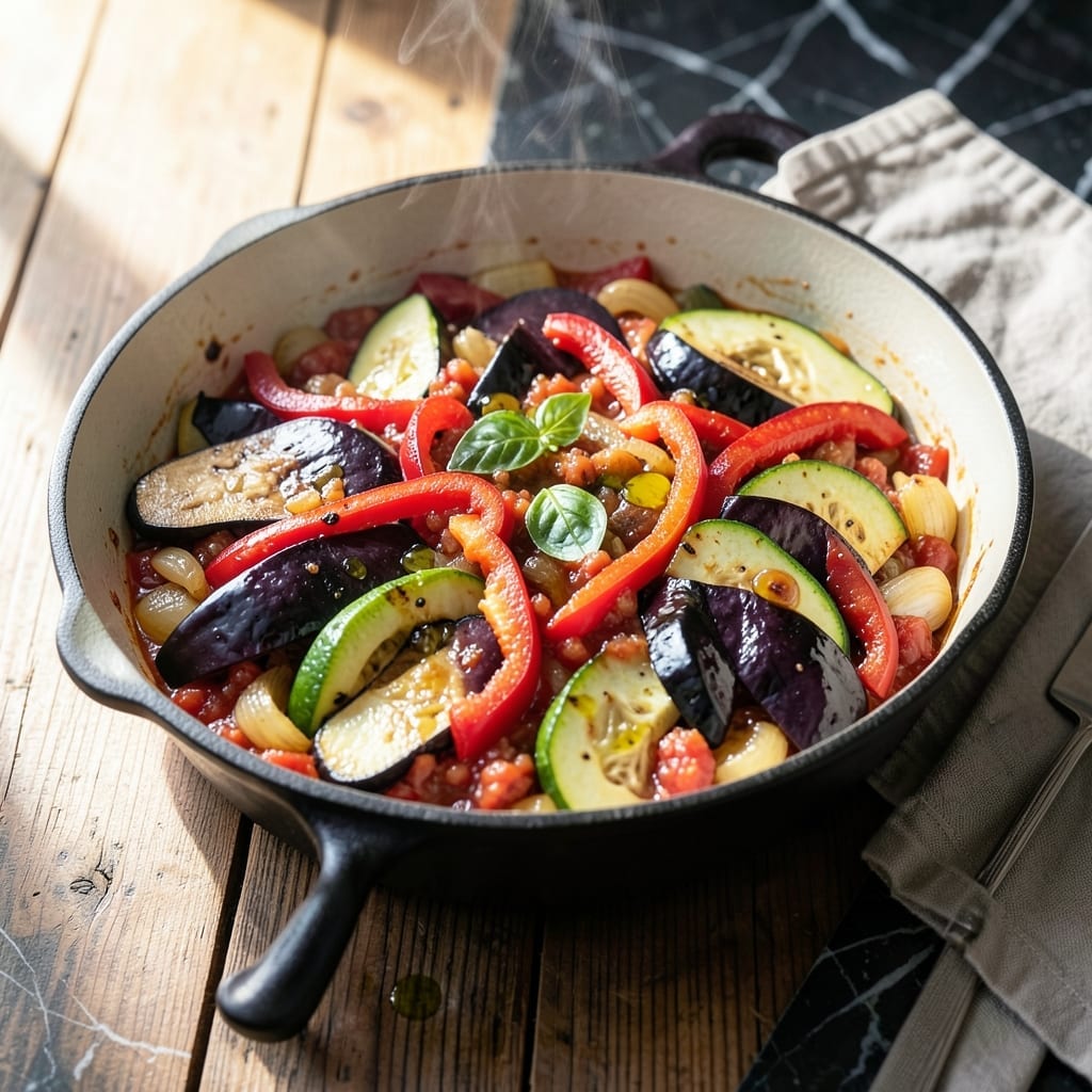 One Pot Ratatouille Recipe: Provençal Vegetables in One Pan One Pot Ratatouille Recipe: Provençal Vegetables in One Pan