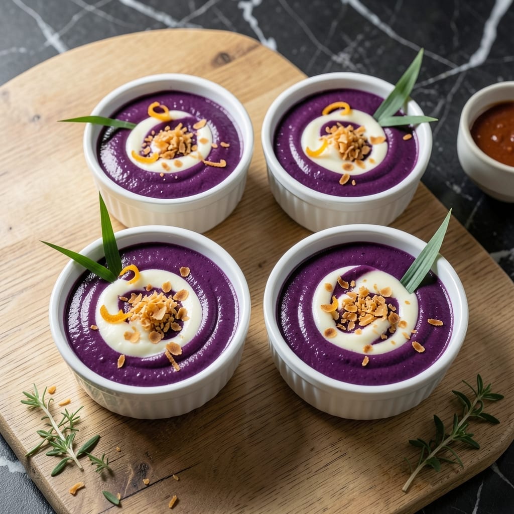 Ube Pot De Creme Recipe: Velvety Purple Custard Delight