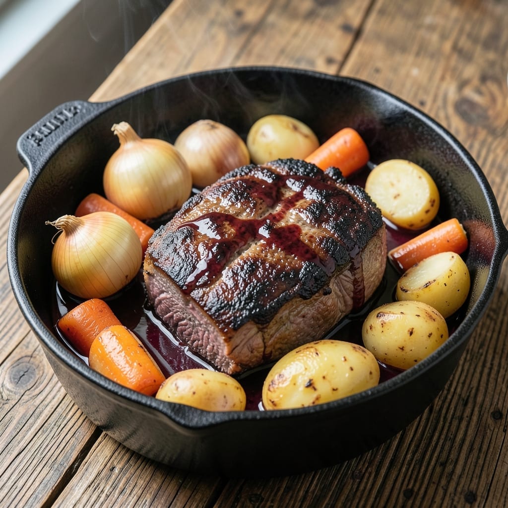 Pot Roast Recipe Food and Wine: Red Wine Braised Beef with Herb Depth