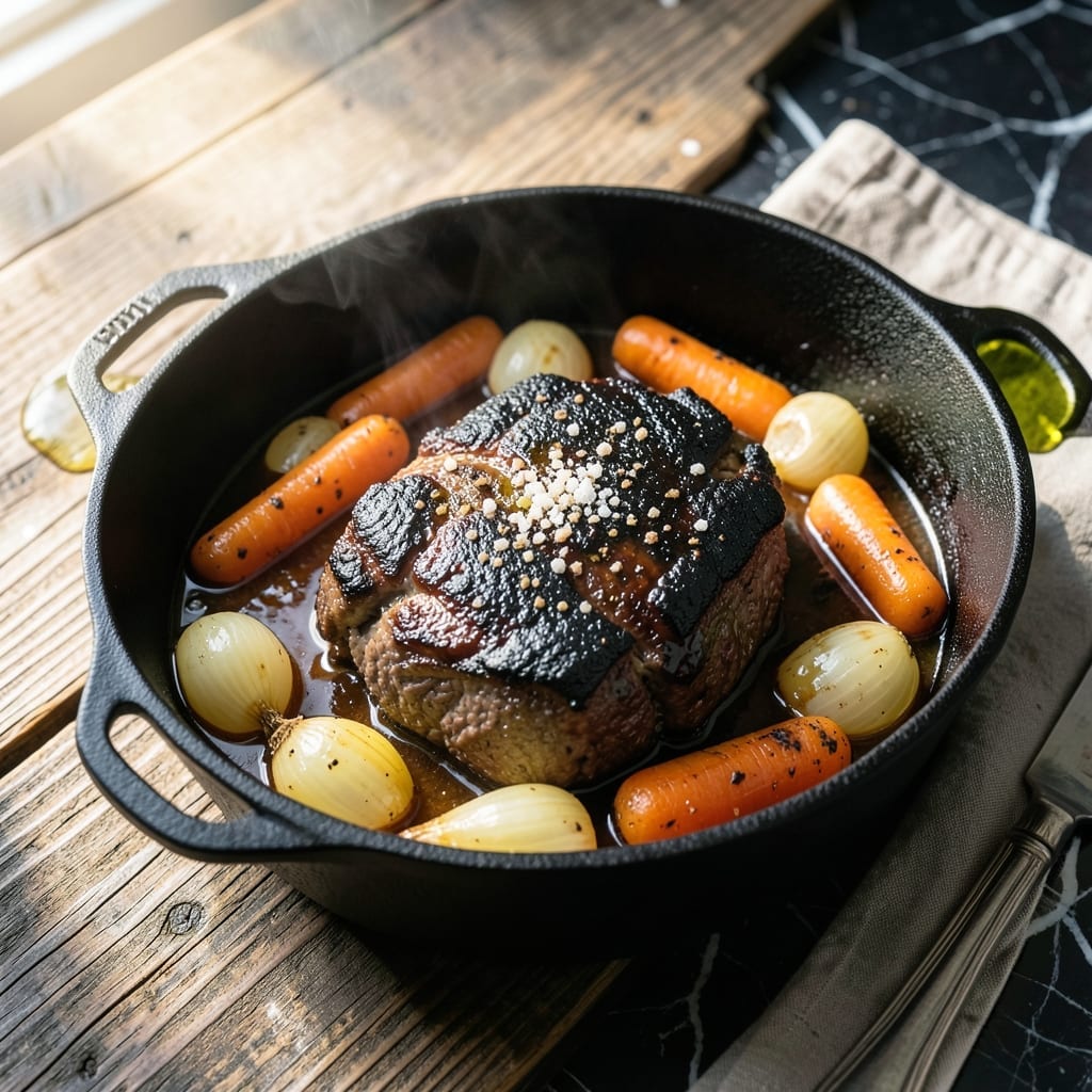 Black Pot Roast Recipe: Slow-Braised Beef With Rich Gravy