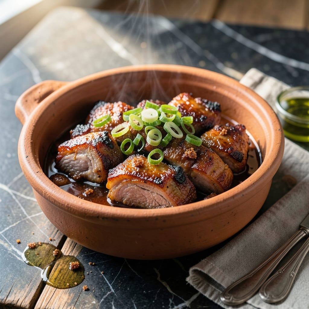 Clay Pot Pork Shoulder Recipe: Slow-Cooked Chinese BBQ Delight