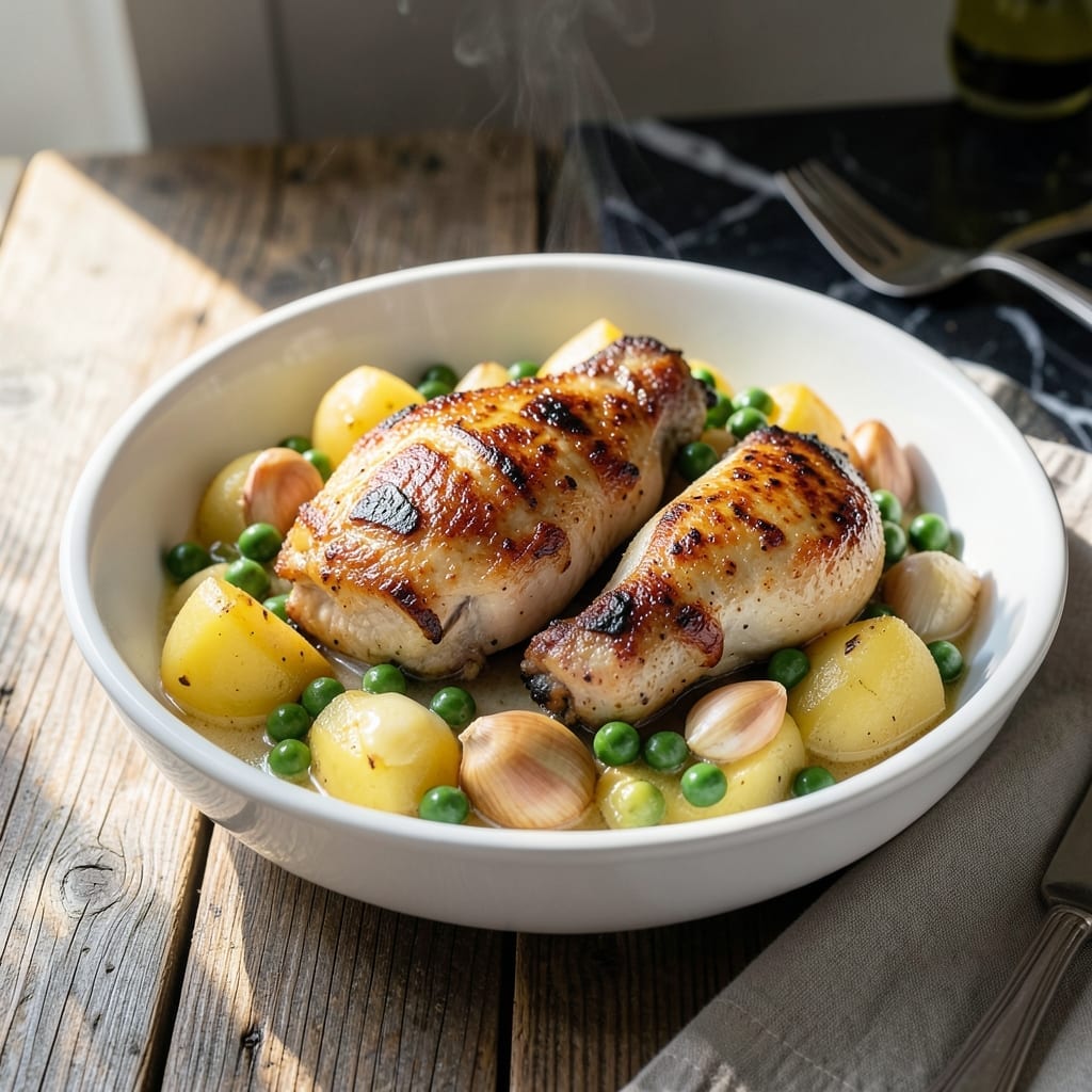 Chicken Vesuvio Crock Pot Recipe: White Wine and Herb Infused Simplicity