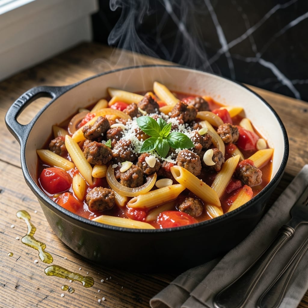 One Pot Italian Sausage Pasta Recipe: Rustic Flavor in One Pan