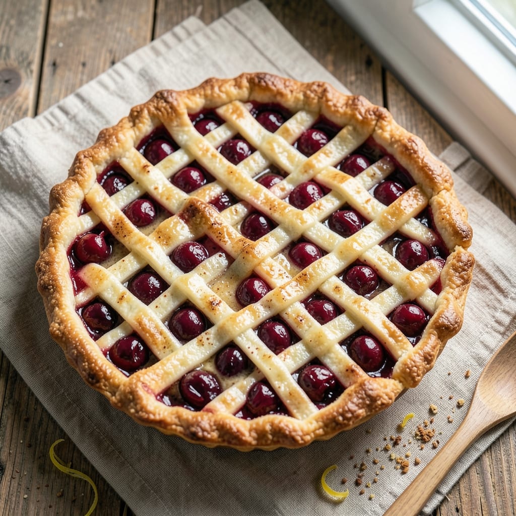 10-Inch Cherry Pie Recipe: Lattice Crust That Cuts Like a Dream