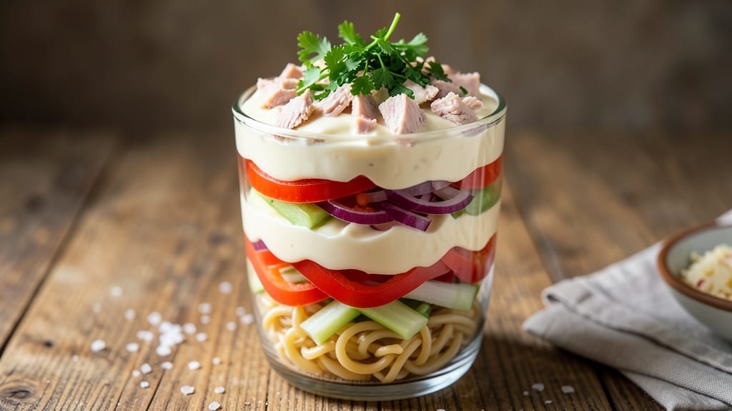24 Hour 7 Layer Salad Recipe: Make-Ahead Party Staple With Crunchy Top Layer