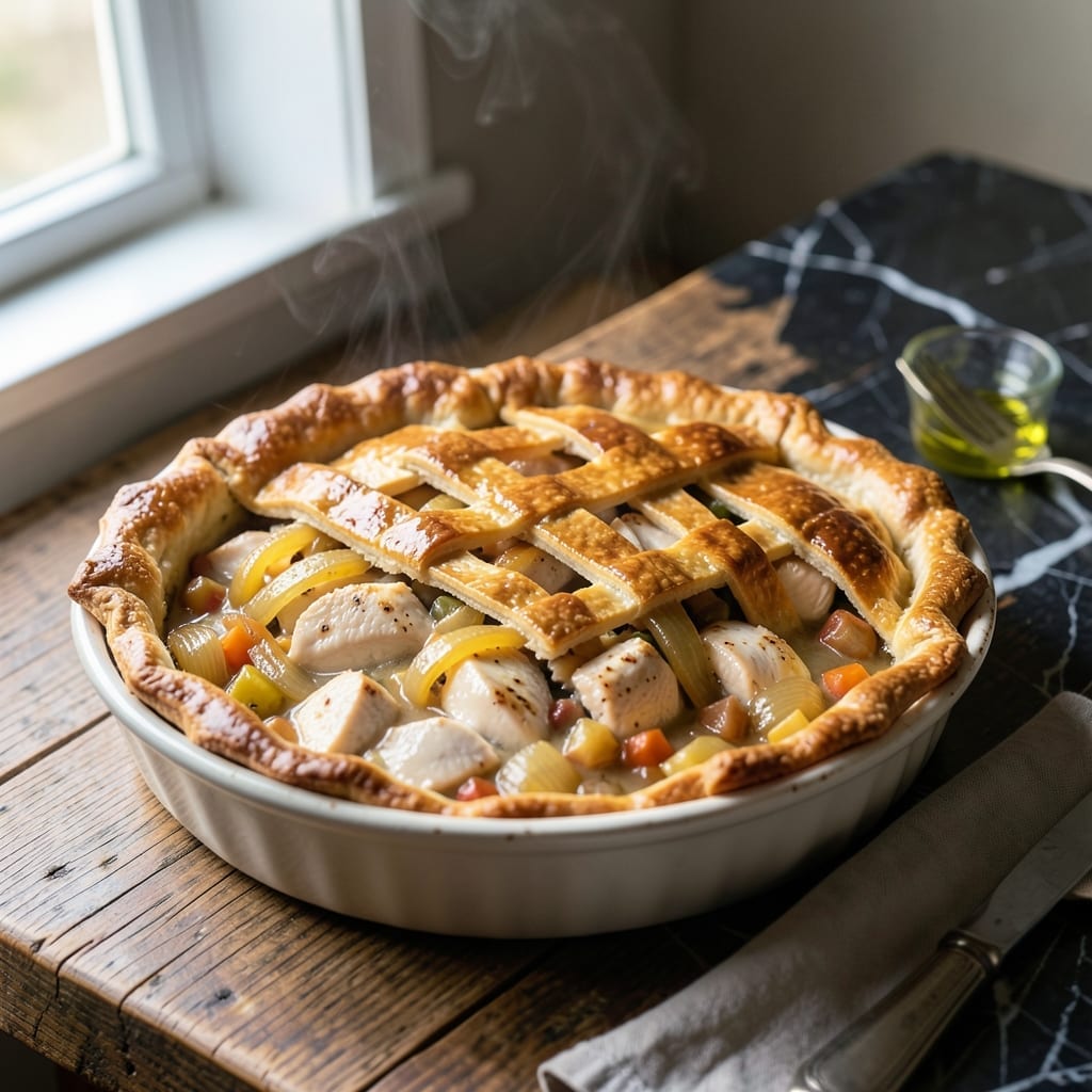 Classic Pot Pie Recipe: Buttery Layers With Herbed Cream Filling