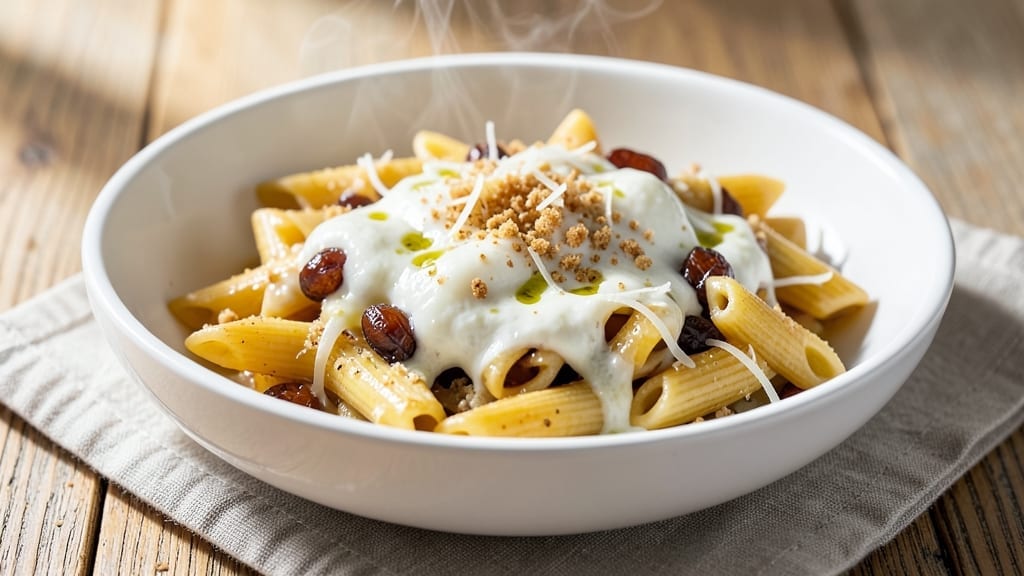 5 Cheese Penne Pasta Recipe: Nutty Parmesan and Creamy Ricotta Layers