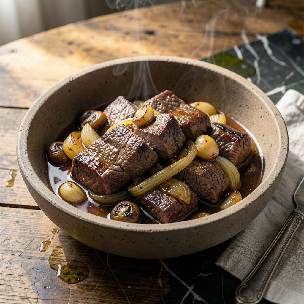 Mock Tender Steak Crock Pot Recipe: Slow-Cooked Beef With Mushroom Gravy