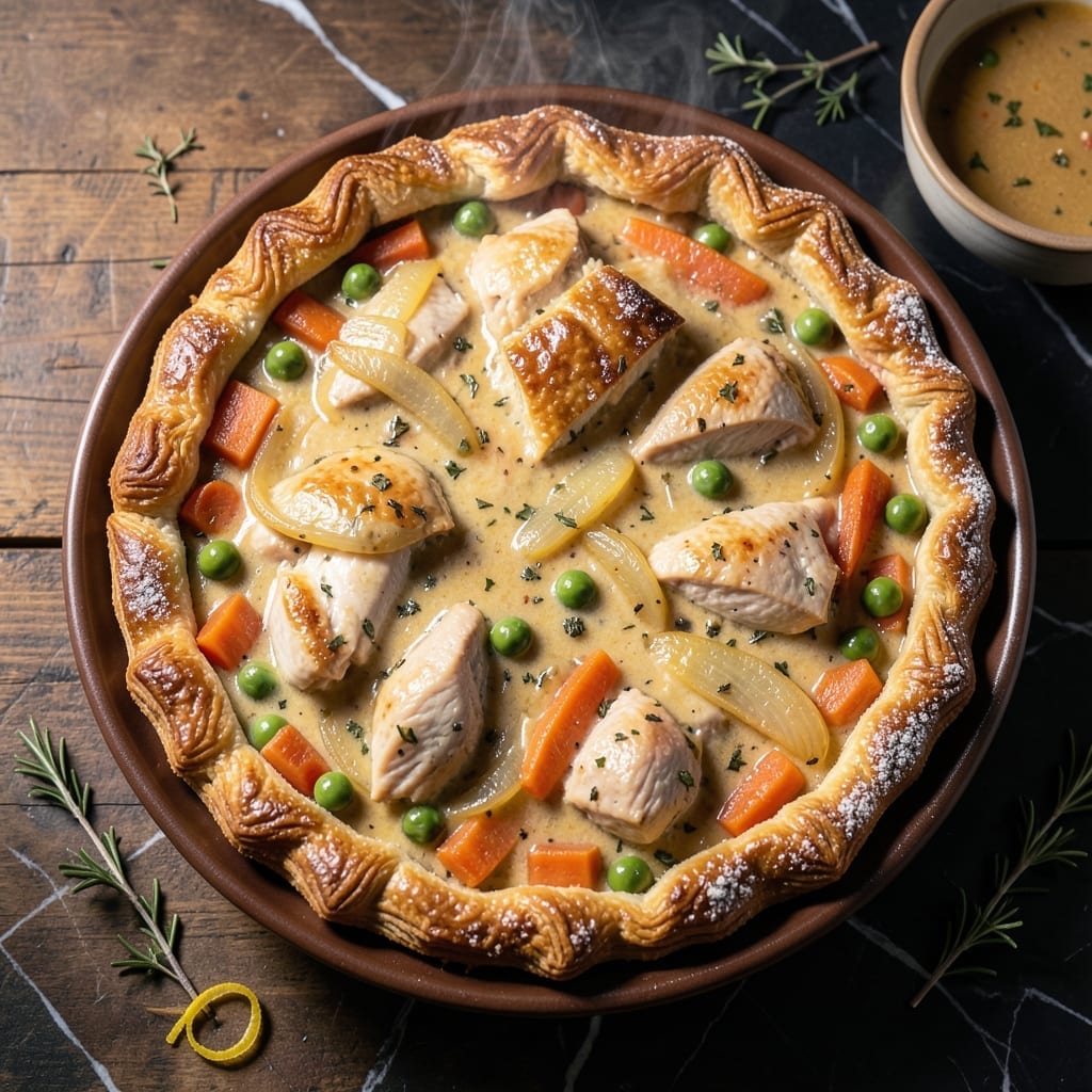 Large Chicken Pot Pie Recipe: Flaky Crust Hugging Creamy Comfort