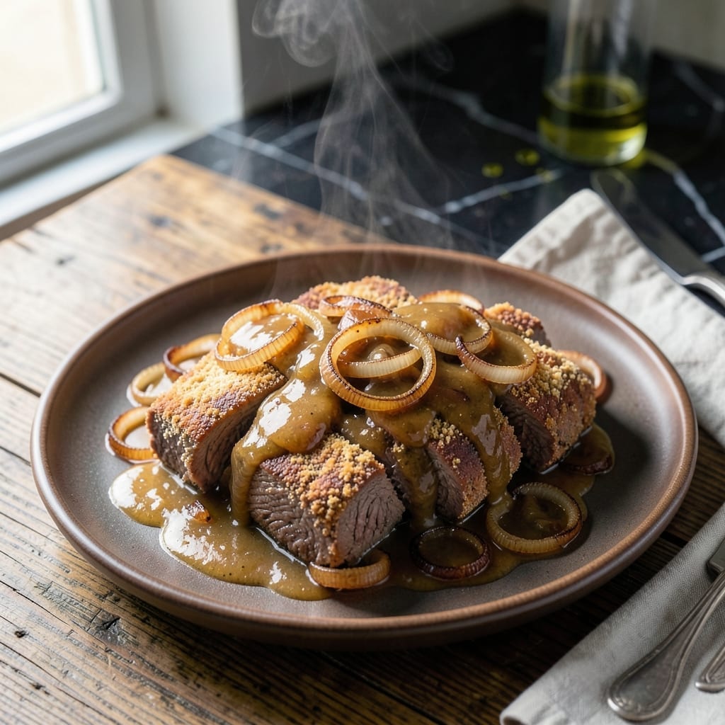 Recipe For Crock Pot Swiss Steak: Melt-In-Your-Mouth Beef With Tomato Gravy Recipe For Crock Pot Swiss Steak: Melt-In-Your-Mouth Beef With Tomato Gravy