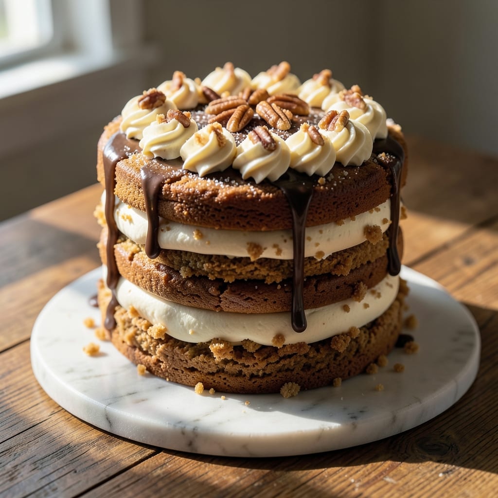 16-Inch Cookie Cake Recipe: Towering Vanilla Bean Frosting Cloud