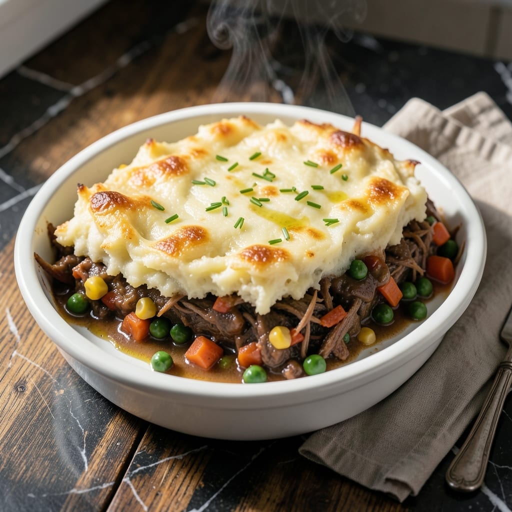 Leftover Pot Roast Shepherd's Pie Recipe: Savory Filling With Creamy Mash Topping