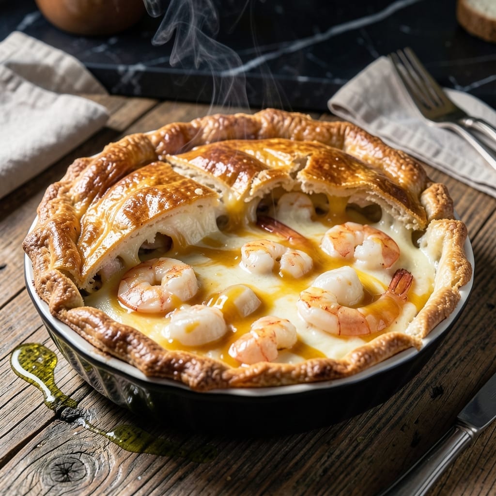Cheddar Bay Pot Pie Recipe: Flaky Crust With Cheesy Seafood Filling