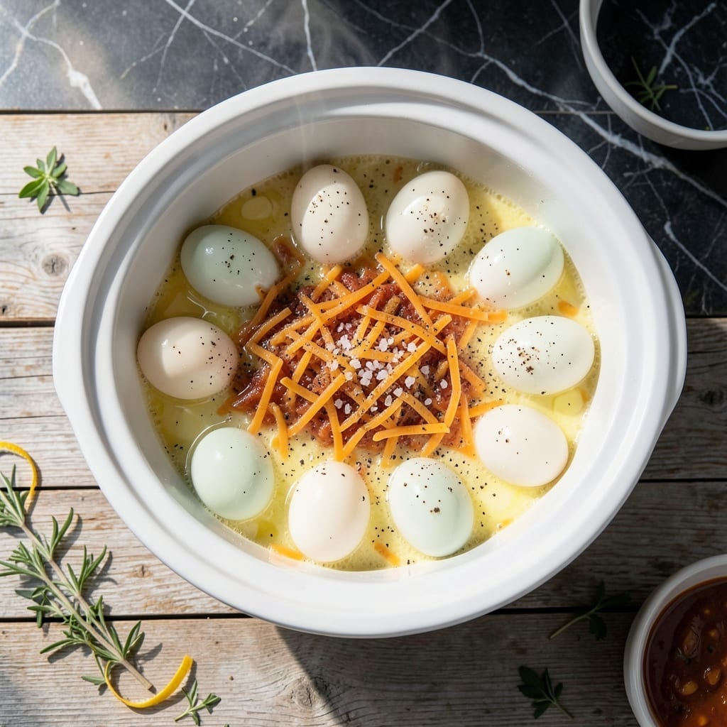 Eggs in a Crock Pot Recipe: Effortless Fluffy Bites for a Crowd